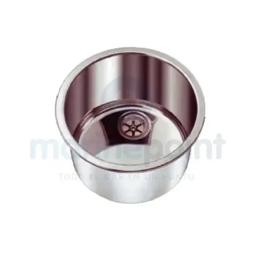 Circular Stainless Steel Sink with Drain - GS50055 product image