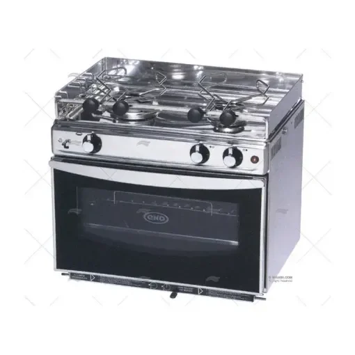 ENO - Eno Stainless Steel Gas Stove, 2 Burners, Oven and Grill - 05010232 product image
