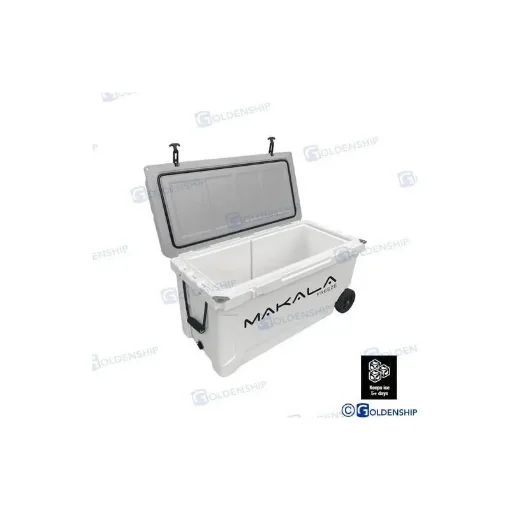 Makala 200L White Cooler with Grey Lid and Wheels - GS50260 product image