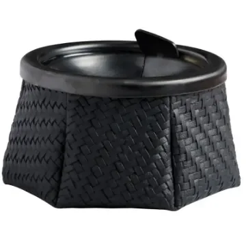 Marine Business - Ashtray with Lid, Rattan, Black - 30251 product image