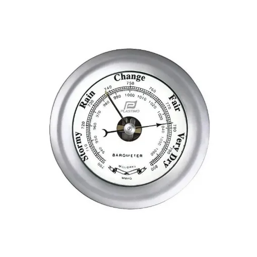 Matt Chromed Thermometer-Hygrometer, 4" - 38208 product image
