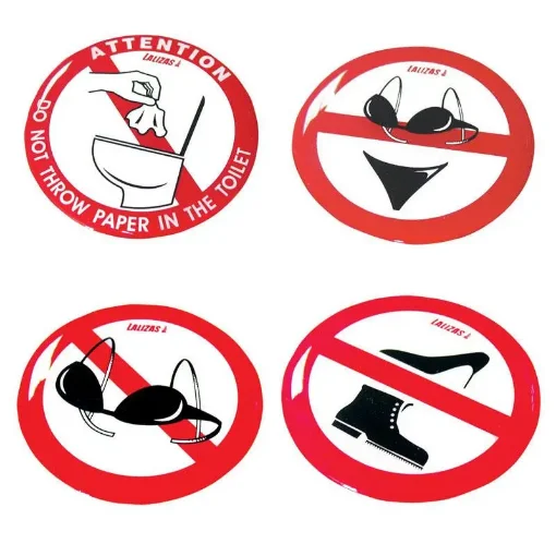 Adhesive Do Not Remove Paper in WC - 95758 product image