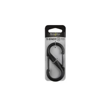 S-Biner Plastic Carabiner 4, Black, 11 Kg - SBP4-03-01BG product image