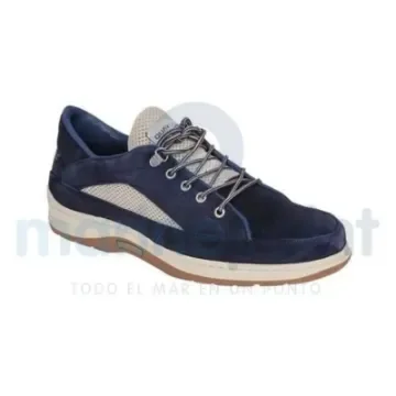 Quayside Navy Leather Deck Shoes - QY31039 product image