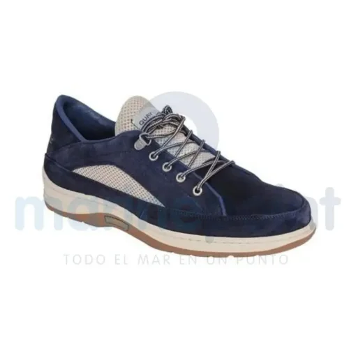 Quayside Navy Leather Deck Shoes - QY31039 product image