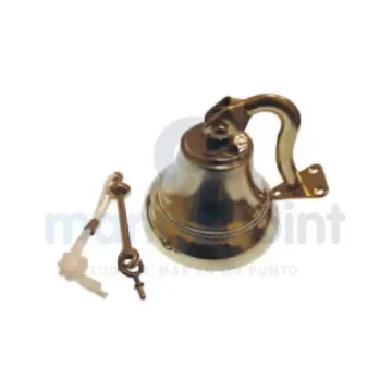 150 Mm Polished Bronze Bell with Wall Mount - GS80098 product image