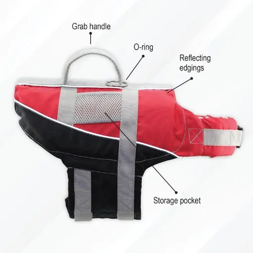 Lalizas Red Life Jacket for Pets Up To 5 Kg - 73573 product image