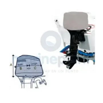 Ocean South Outboard Motor Cover 60-100 Hp - OCEMA0744 product image