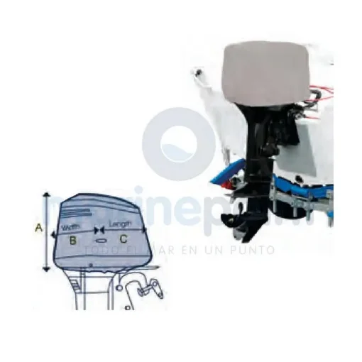 Ocean South Outboard Motor Cover 60-100 Hp - OCEMA0744 product image