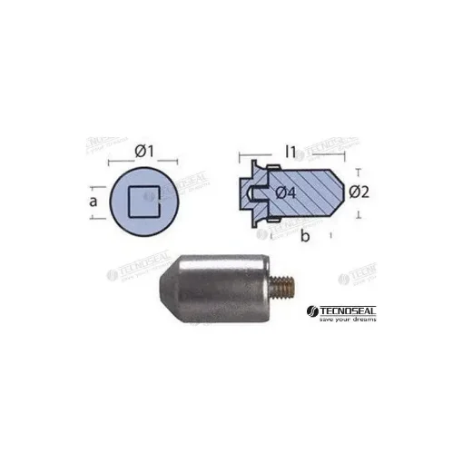 TECNOSEAL - Volvo Cooling Anode, Large, Zn - TEN00716 product image