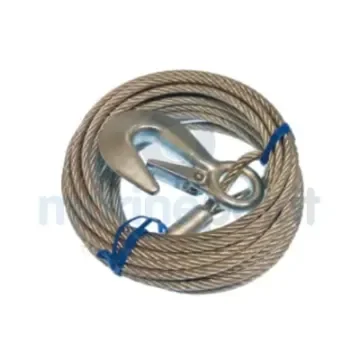Long Steel Cable Winch 5mm X 10m with Carabiner - GS76035 product image