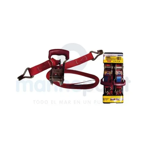 Red Tie Down Straps 1 1/16" 4.5 M - GS76127 product image
