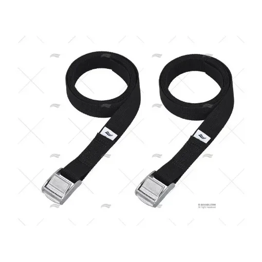 Black Ratchet Straps 25mm X 2.5m with Crocodile Buckle - 90250217 product image