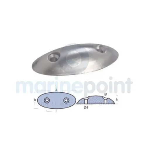 TECNOSEAL Oval Fish Anode 93 X 38 Mm - TEN00200 product image