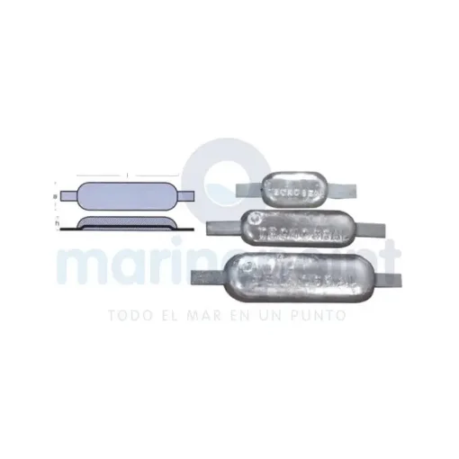 TECNOSEAL Oval Anode for Soldering - TEN00302 product image