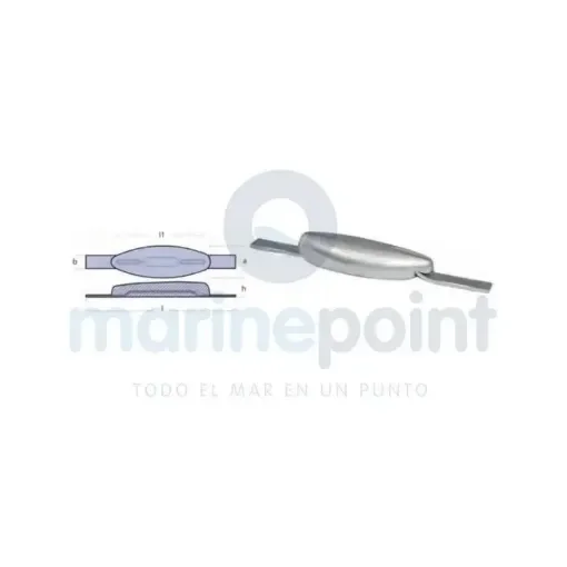 TECNOSEAL Zinc Fish Anode 2.5 Kg - TEN00303E product image