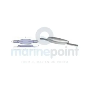 TECNOSEAL - Naval Sector Anode, Zinc - TEN00307 product image