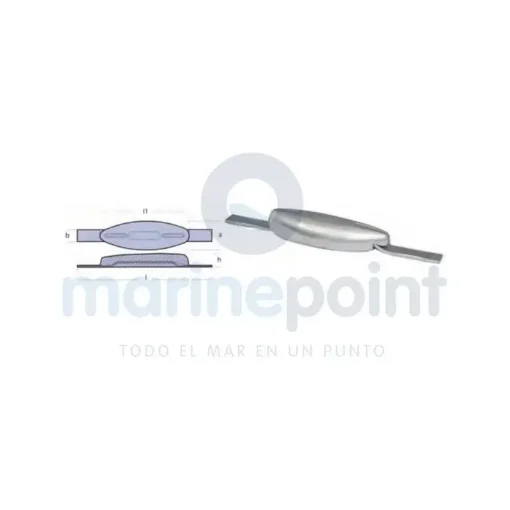 TECNOSEAL - Naval Sector Anode, Zinc - TEN00307 product image