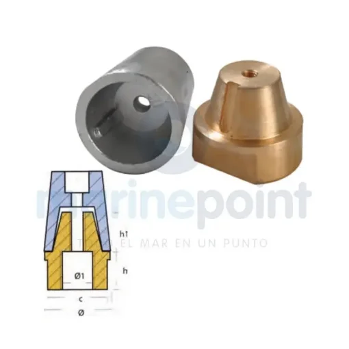 TECNOSEAL Antique Root Anode Zinc - TEN00413 product image