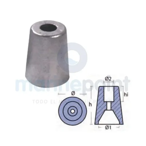 TECNOSEAL Zinc Anode Ferreti 45 Mm - TEN00476 product image