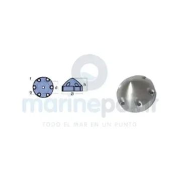 TECNOSEAL - Anodo Max Prop 46mm Zinc Anode - TEN00482/6 product image