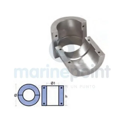 TECNOSEAL Anode Collar Axle 120mm - TEN00529 product image