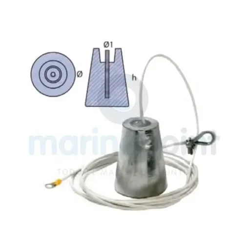 TECNOSEAL Zinc Anode for Hanging, 2.5 Kg - TEN00630 product image