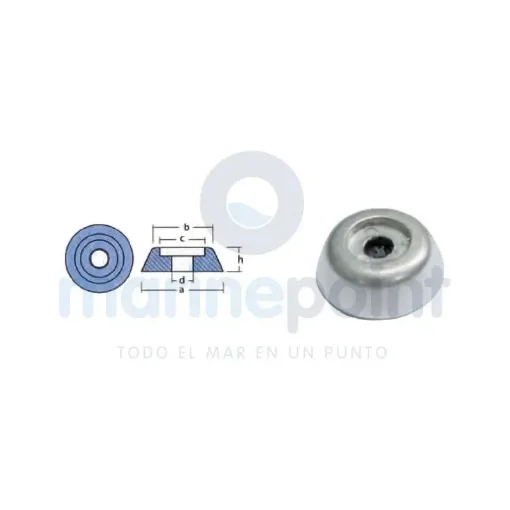 TECNOSEAL Zinc Anode Lewmar 140TT - TEN01080 product image