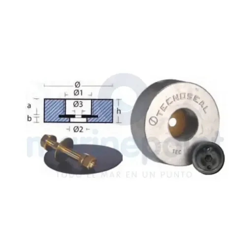 TECNOSEAL - 120mm Diameter Engine Plate Anode - TEN00154 product image