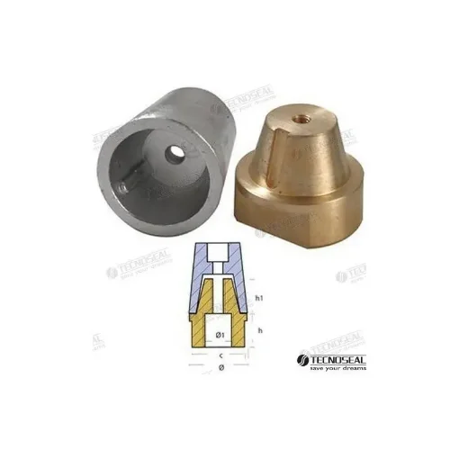 TECNOSEAL Complete Root Anode Axle 100mm - TEN00419 product image
