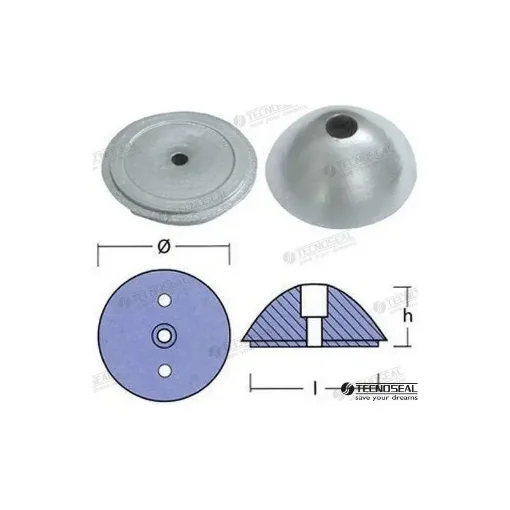 TECNOSEAL Variprop Anode Propeller 55mm Diameter - TEN01074 product image