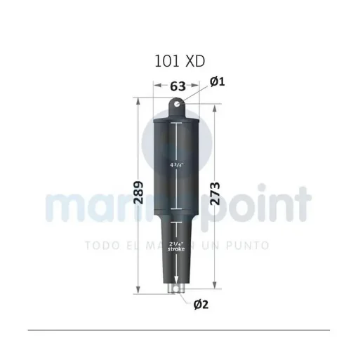 Lenco - 12V Piston for Marine Electric Flaps - 046076 product image