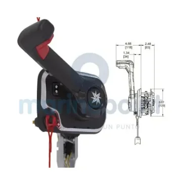 SeaStar-Dometic Central Side Control with Engine Stop - TXCHX8852P product image
