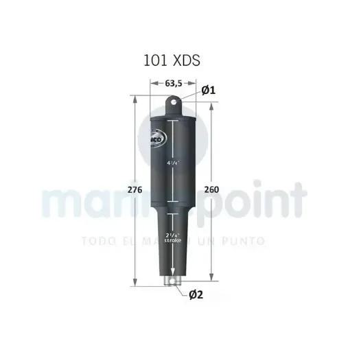 Lenco - 12V Electric Actuator for Trim Systems - 046078 product image