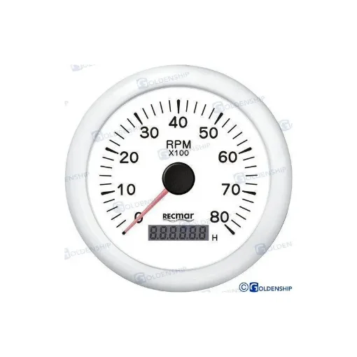 White Digital Tachometer 8000 Rpm - RECKY07308 product image