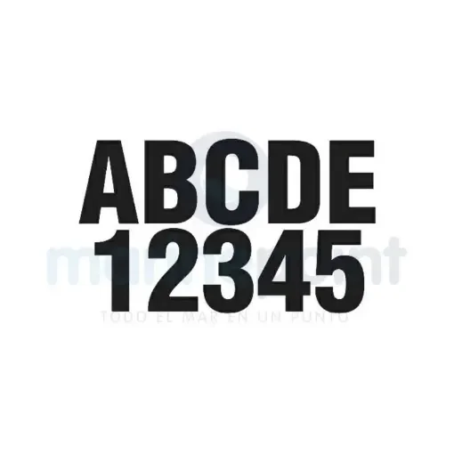 Black Numbers and Letters Kit - GS41473 product image