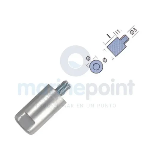 TECNOSEAL Yanmar Anode Motor Bar - TEN01311 product image