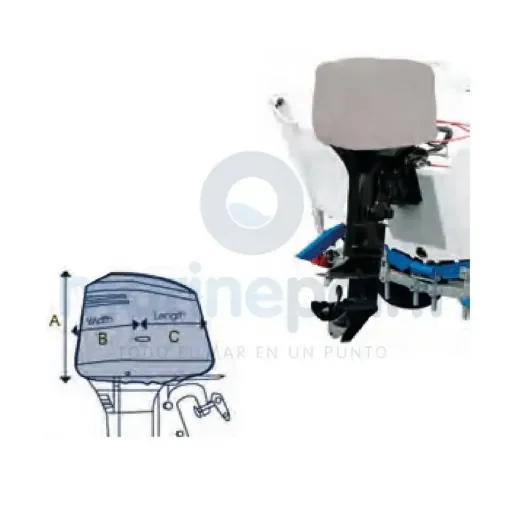Ocean South Outboard Motor Cover 15-30 Hp - OCEMA0742 product image
