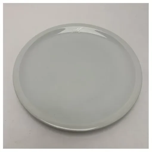 CRN Durable Marine Porcelain Dinner Plate with Chrome Rim - 24 cm, Waterproof and Dishwasher Safe product image