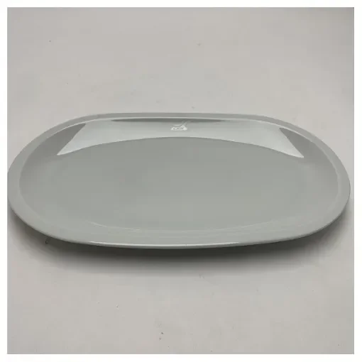<div>Oval Ceramic Tray 35 cm with Chrome Finish and CRN Logo – Durable Marine Serving Tray for Boats and Yachts</div> product image