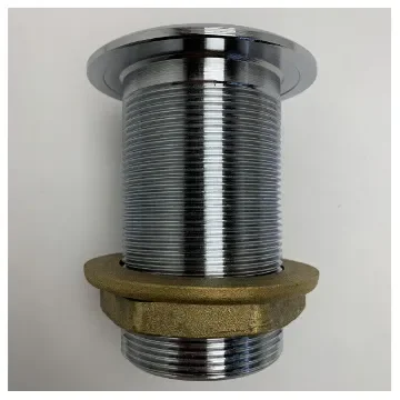 2 Inch Chrome Plated Brass Marine Drain Fitting - Durable Corrosion Resistant Sea Water Drain product image