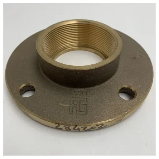 <div>Guidi Bronze Marine Flange DN65 2 1/2 Inch Female Threaded PN6 - Corrosion Resistant Pipeline Connector</div> product image