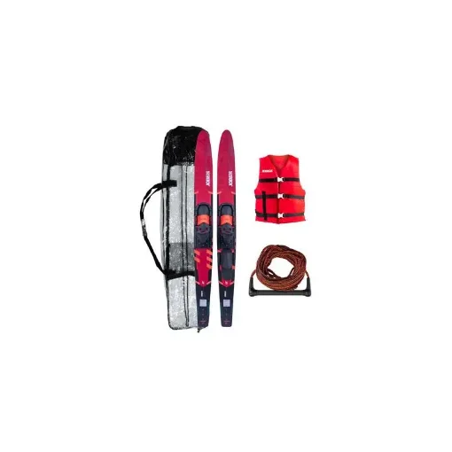 Jobe - Allegre 67" Water Skis Red Versatile Kit - 208822003 product image