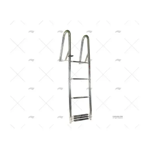 6-Step Stainless Steel Foldable and Telescopic P-Type Ladder - 20250276 product image