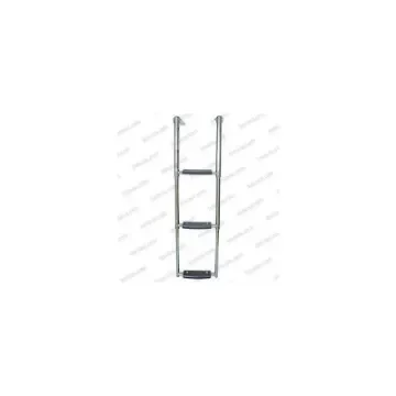 3-Step Telescopic Stainless Steel Ladder with Platform - 40250328 product image