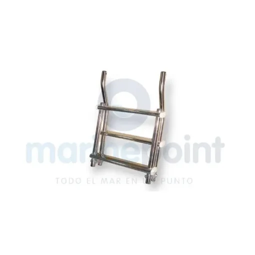 Foldable Stainless Steel Ladder 3 Steps - 40250846 product image