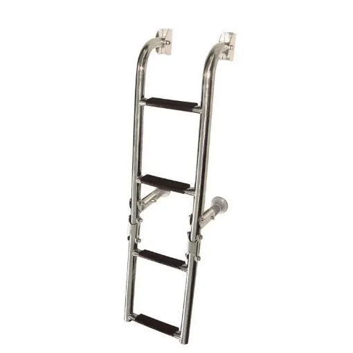 Foldable Stainless Steel Ladder with 2+2 Steps - 70089 product image