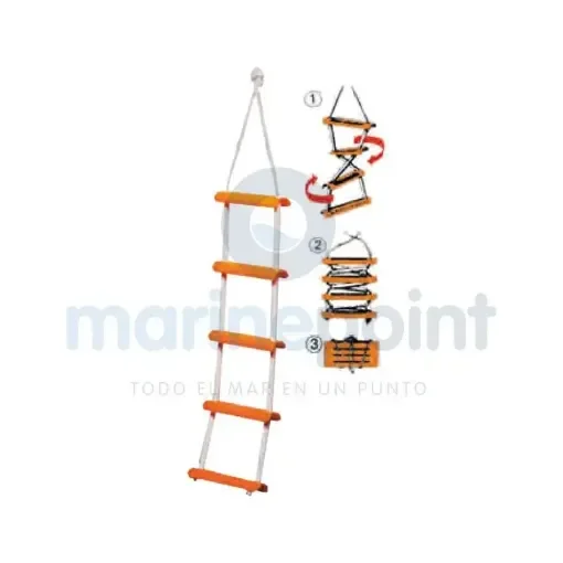 Nautical Boarding Ladder with 5 Steps - GS73027 product image