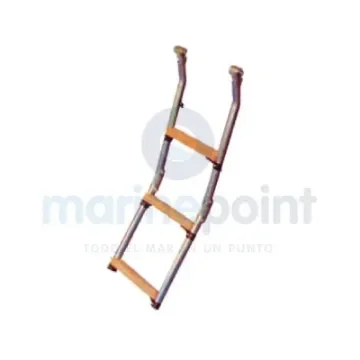 Foldable Platform Ladder with Teak Steps - GS73034 product image