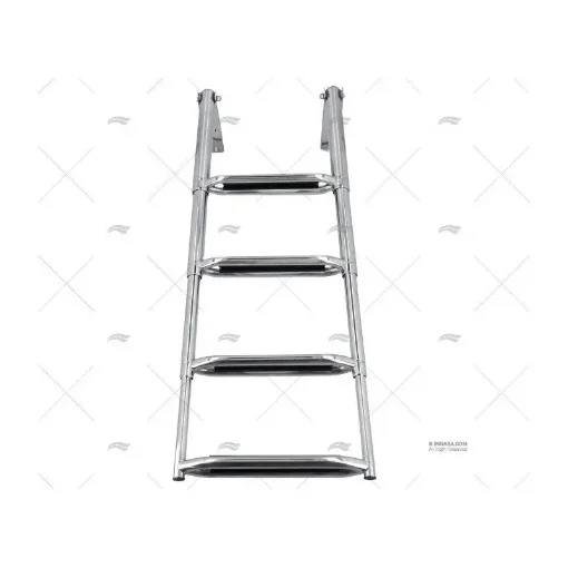 4-Step Telescopic Ladder with Double Reinforced Stainless Steel Tubes - 40251096 product image